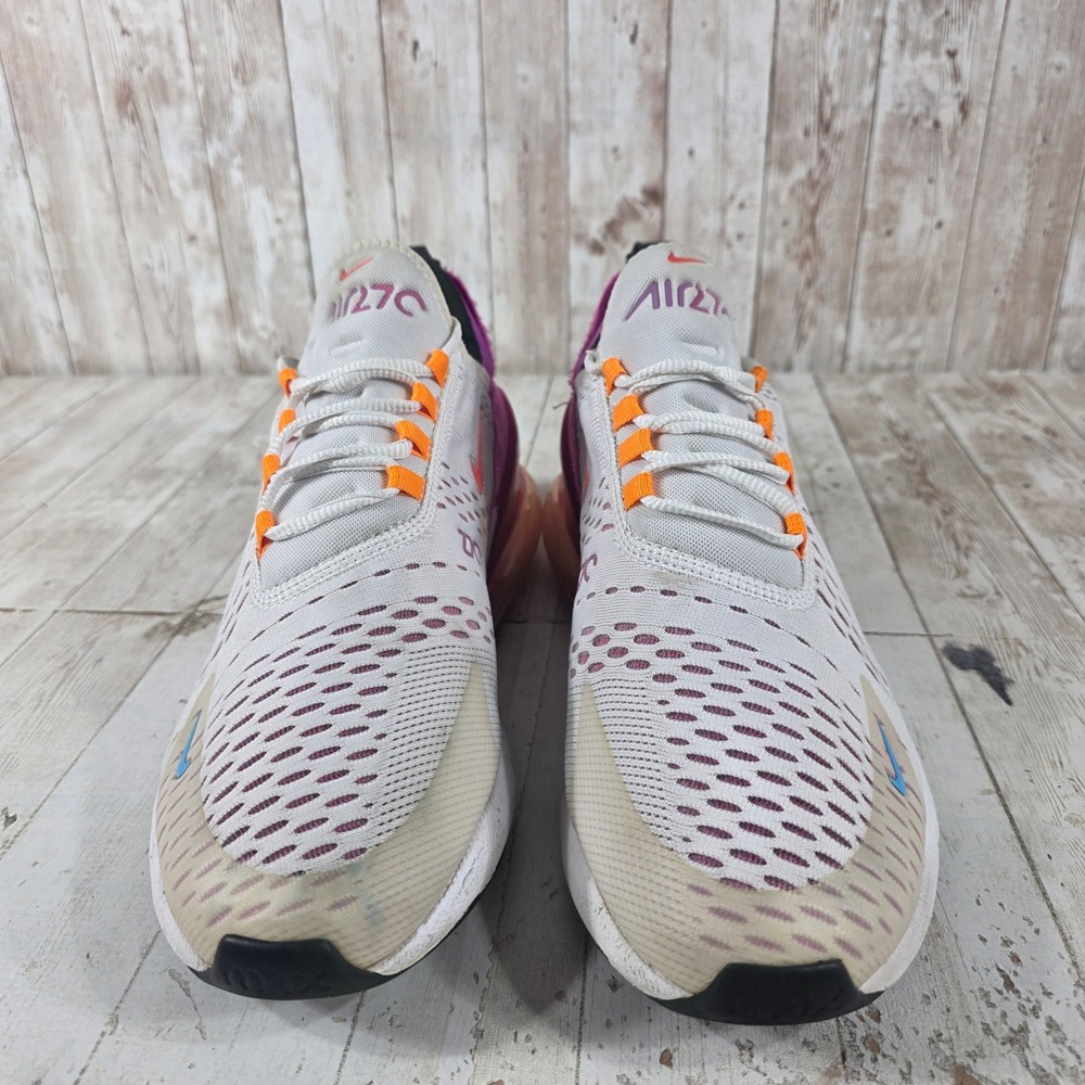 Nike Air Max 270 Womens 11 Light Bone Purple Orange FD0824-100 Running Shoes - Picture 4 of 8